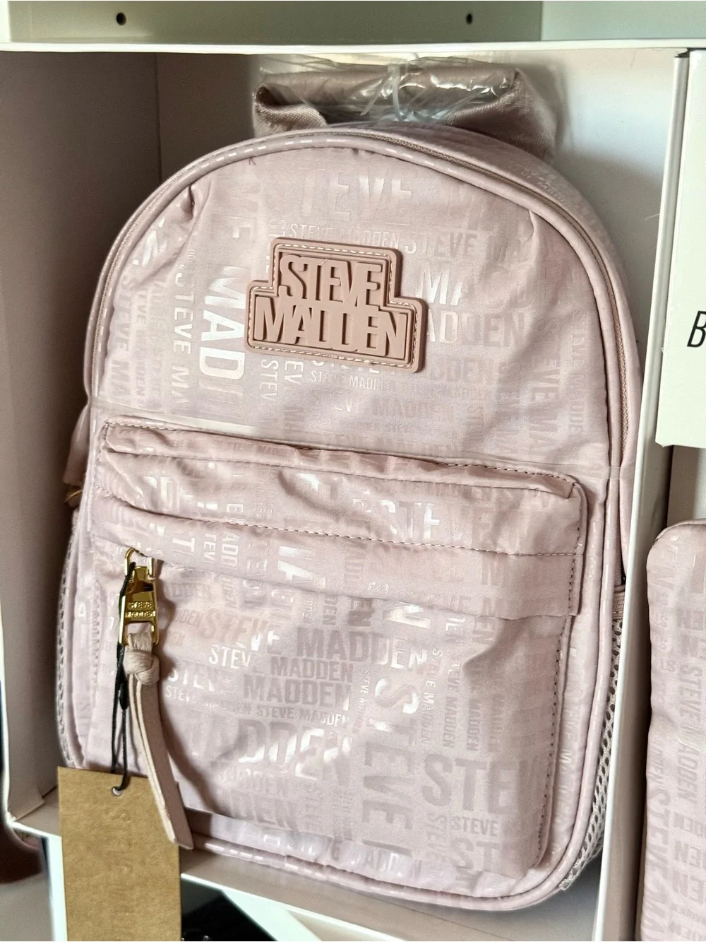 Steve Madden Blush Pink Backpack and Pouch Set